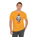 Mr Met New York Mets, Soft Cotton Bella and Canvas Short Sleeve Tee shirt