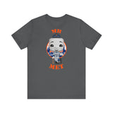 Mr Met New York Mets, Soft Cotton Bella and Canvas Short Sleeve Tee shirt