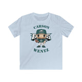 Carson Wentz Philadelphia Eagles, Kids Gildan Softstyle Tee Shirt