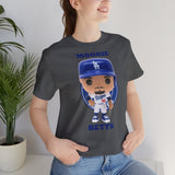 Mookie Betts L.A/Brooklyn Dodgers, Soft Cotton Bella and Canvas Short Sleeve Tee shirt