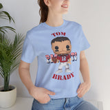Tom Brady New England Patriots (Throwback), Soft Cotton Bella and Canvas Short Sleeve Tee shirt