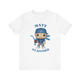Matt Stafford Detroit Lions, Soft Cotton Bella and Canvas Short Sleeve Tee shirt