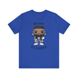 Zeke Elliott Dallas Cowboys (Blue), Soft Cotton Bella and Canvas Short Sleeve Tee shirt