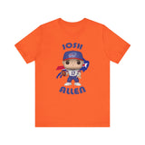 Josh Allen Buffalo Bills, Soft Cotton Bella and Canvas Short Sleeve Tee shirt