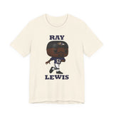 Ray Lewis Baltimore Ravens, Soft Cotton Bella and Canvas Short Sleeve Tee shirt