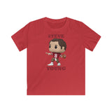 Steve Young San Francisco 49ers, Kids Gildan Softstyle Tee Shirt