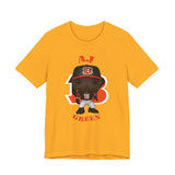 AJ Green Cincinnati Bengals, Soft Cotton Bella and Canvas Short Sleeve Tee shirt