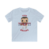Tom Brady New England Patriots (Throwback), Kids Gildan Softstyle Tee Shirt