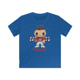 Tom Brady New England Patriots (Throwback), Kids Gildan Softstyle Tee Shirt