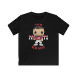 Tom Brady New England Patriots (Throwback), Kids Gildan Softstyle Tee Shirt