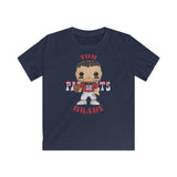 Tom Brady New England Patriots (Throwback), Kids Gildan Softstyle Tee Shirt
