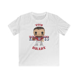 Tom Brady New England Patriots (Throwback), Kids Gildan Softstyle Tee Shirt