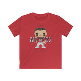 Tom Brady New England Patriots (Throwback), Kids Gildan Softstyle Tee Shirt