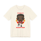 Marcus Rashford Manchester United, Soft Cotton Bella and Canvas Short Sleeve Tee shirt