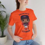 Francisco Lindor Cleveland Indians, Soft Cotton Bella and Canvas Short Sleeve Tee shirt