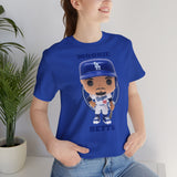 Mookie Betts L.A/Brooklyn Dodgers, Soft Cotton Bella and Canvas Short Sleeve Tee shirt