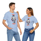 Mr Met New York Mets, Soft Cotton Bella and Canvas Short Sleeve Tee shirt
