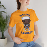 Deion Sanders Dallas Cowboys Throwback, Soft Cotton Bella and Canvas Short Sleeve Tee shirt