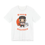 Baker Mayfield Cleveland Browns, Soft Cotton Bella and Canvas Short Sleeve Tee shirt
