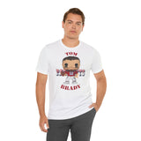 Tom Brady New England Patriots (Throwback), Soft Cotton Bella and Canvas Short Sleeve Tee shirt