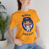 Kris Bryant Chicago Cubs, Soft Cotton Bella and Canvas Short Sleeve Tee shirt