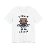 Keenan Allen L.A Chargers, Soft Cotton Bella and Canvas Short Sleeve Tee shirt