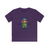 Russell Wilson Seattle Seahawks (Green), Kids Gildan Softstyle Tee Shirt