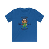 Russell Wilson Seattle Seahawks (Green), Kids Gildan Softstyle Tee Shirt