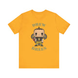 Drew Brees New Orleans Saints Throwback, Soft Cotton Bella and Canvas Short Sleeve Tee shirt