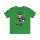 Tom Brady New England Patriots (Large), Kids Gildan Softstyle Tee Shirt