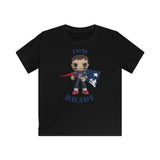 Tom Brady New England Patriots (Large), Kids Gildan Softstyle Tee Shirt
