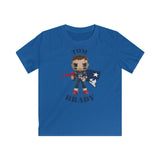 Tom Brady New England Patriots (Large), Kids Gildan Softstyle Tee Shirt