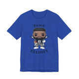 Zeke Elliott Dallas Cowboys (Blue), Soft Cotton Bella and Canvas Short Sleeve Tee shirt