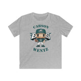 Carson Wentz Philadelphia Eagles, Kids Gildan Softstyle Tee Shirt