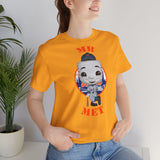 Mr Met New York Mets, Soft Cotton Bella and Canvas Short Sleeve Tee shirt