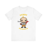 Terry Bradshaw Pittsburgh Steelers (White), Soft Cotton Bella and Canvas Short Sleeve Tee shirt