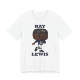 Ray Lewis Baltimore Ravens, Soft Cotton Bella and Canvas Short Sleeve Tee shirt
