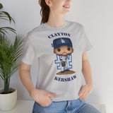 Clayton Kershaw L.A Dodgers, Soft Cotton Bella and Canvas Short Sleeve Tee shirt