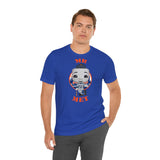 Mr Met New York Mets, Soft Cotton Bella and Canvas Short Sleeve Tee shirt