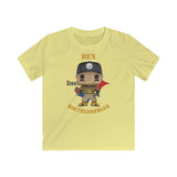 Ben Roethlisberger  Pittsburgh Steelers, Kids Gildan Softstyle Tee Shirt