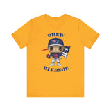 Drew Bledsoe New England Patriots, Soft Cotton Bella and Canvas Short Sleeve Tee shirt