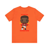 Marcus Rashford Manchester United, Soft Cotton Bella and Canvas Short Sleeve Tee shirt