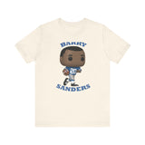 Barry Sanders Detroit Lions, Soft Cotton Bella and Canvas Short Sleeve Tee shirt