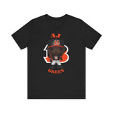 AJ Green Cincinnati Bengals, Soft Cotton Bella and Canvas Short Sleeve Tee shirt