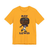 Ray Lewis Baltimore Ravens, Soft Cotton Bella and Canvas Short Sleeve Tee shirt