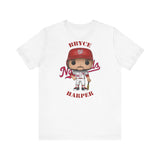 Bryce Harper Washington Nationals, Soft Cotton Bella and Canvas Short Sleeve Tee shirt