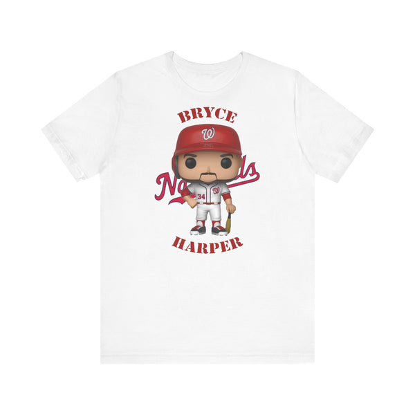 Bryce Harper Washington Nationals, Soft Cotton Bella and Canvas Short Sleeve Tee shirt