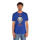 Mr Met New York Mets, Soft Cotton Bella and Canvas Short Sleeve Tee shirt