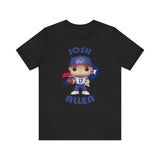 Josh Allen Buffalo Bills, Soft Cotton Bella and Canvas Short Sleeve Tee shirt
