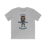 Russell Wilson Seattle Seahawks (Large), Kids Gildan Softstyle Tee Shirt